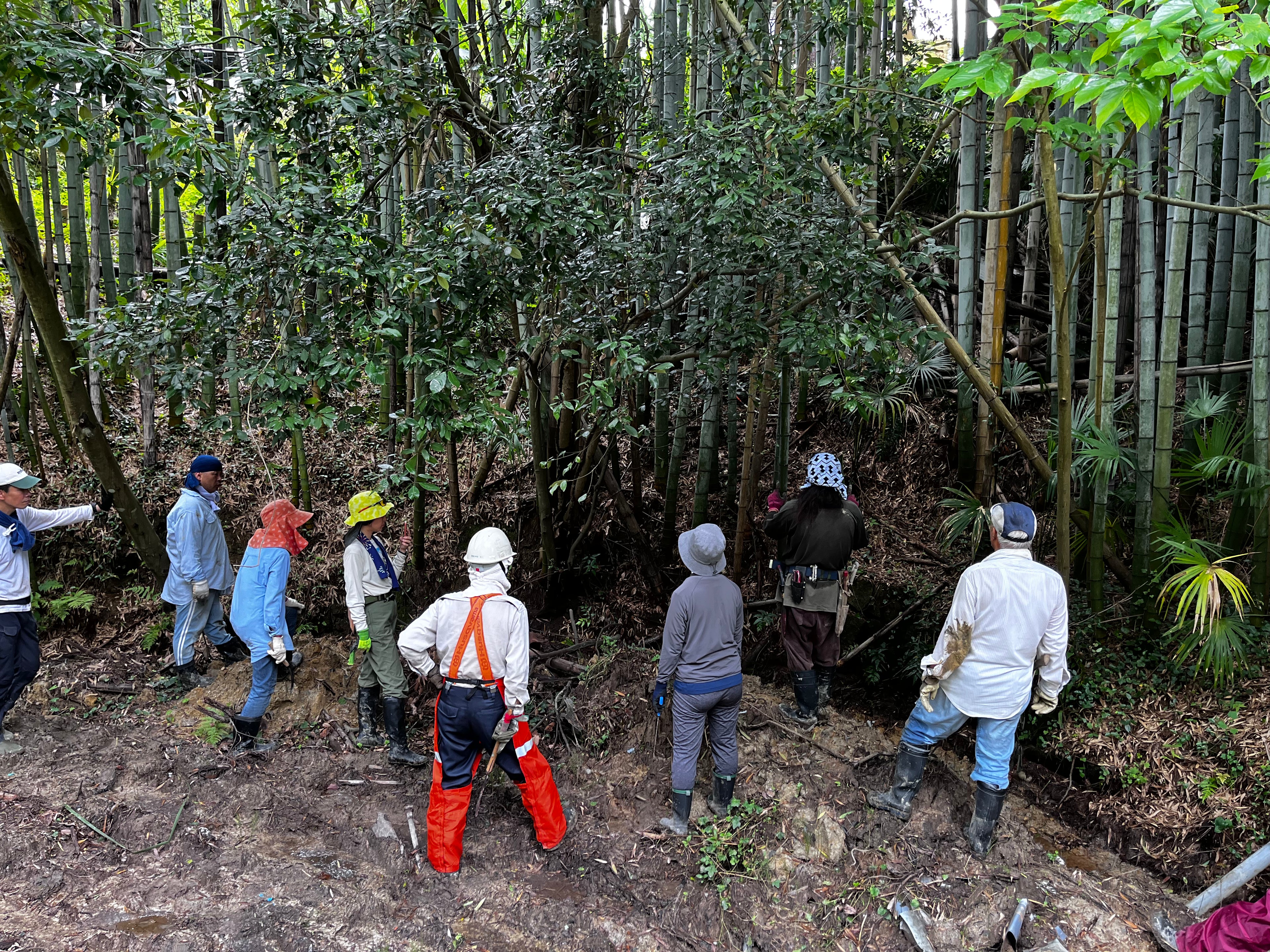 10月16日(木)スコレーパーク大地の再生講座、土留と階段づくり予定