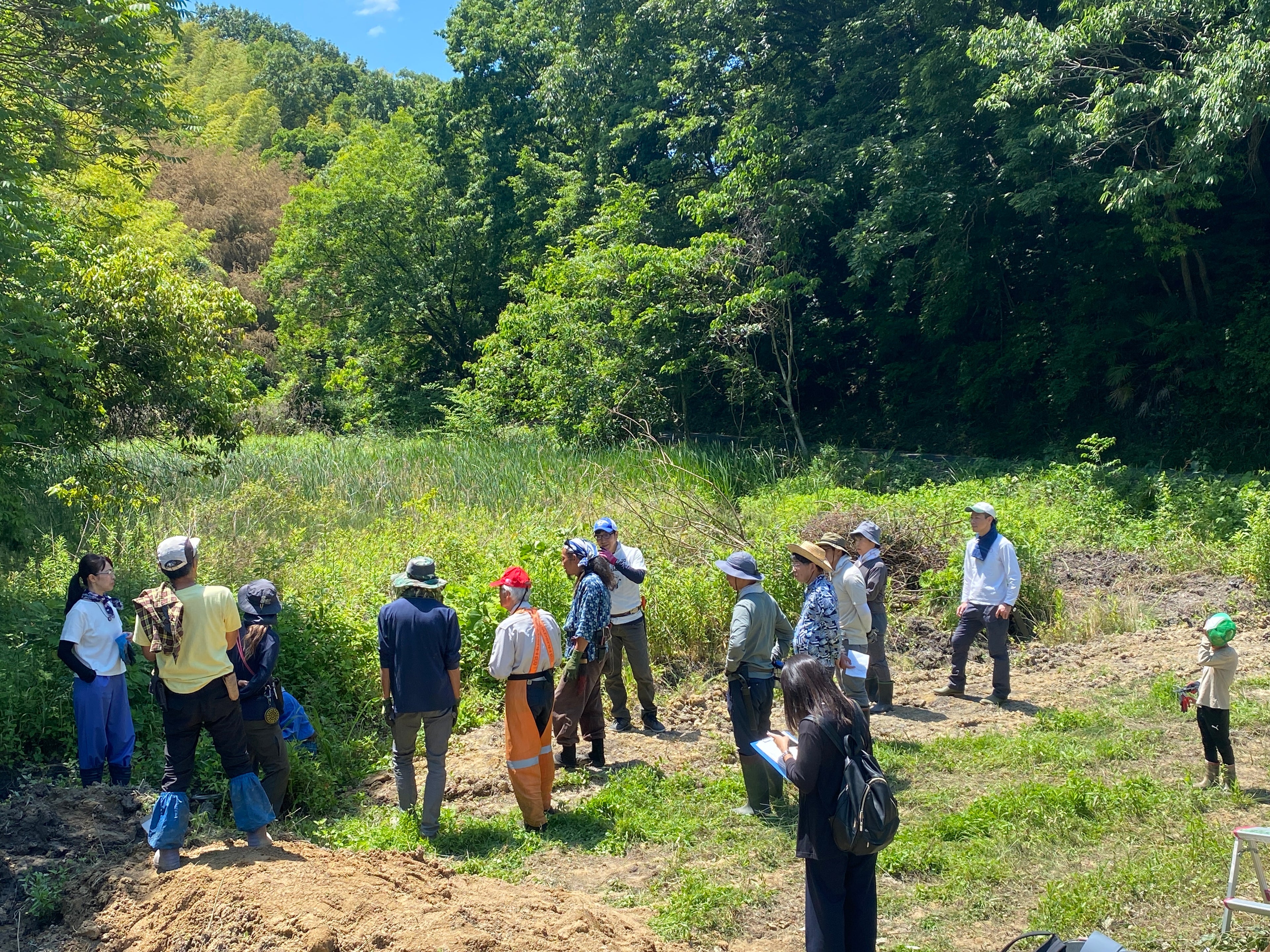 10月16日(木)スコレーパーク大地の再生講座、土留と階段づくり予定