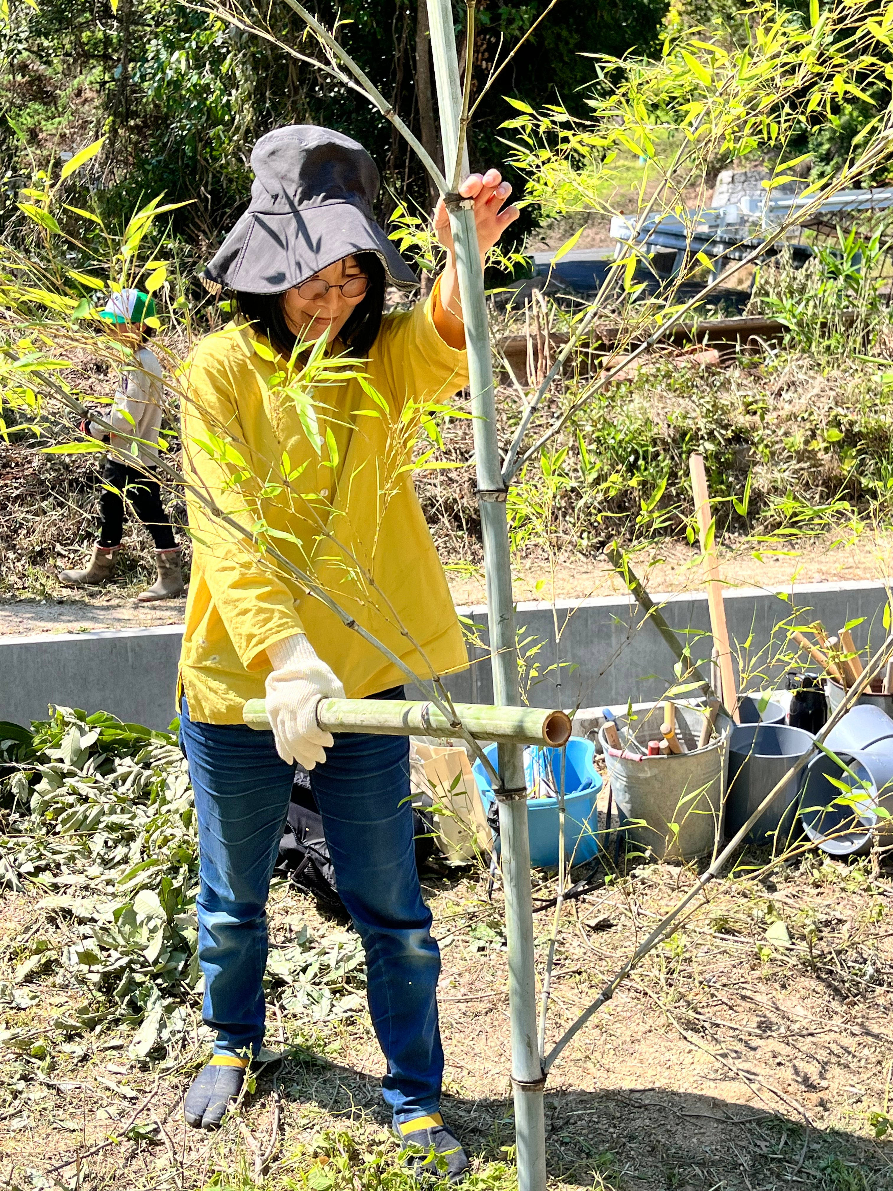 10月16日(木)スコレーパーク大地の再生講座、土留と階段づくり予定