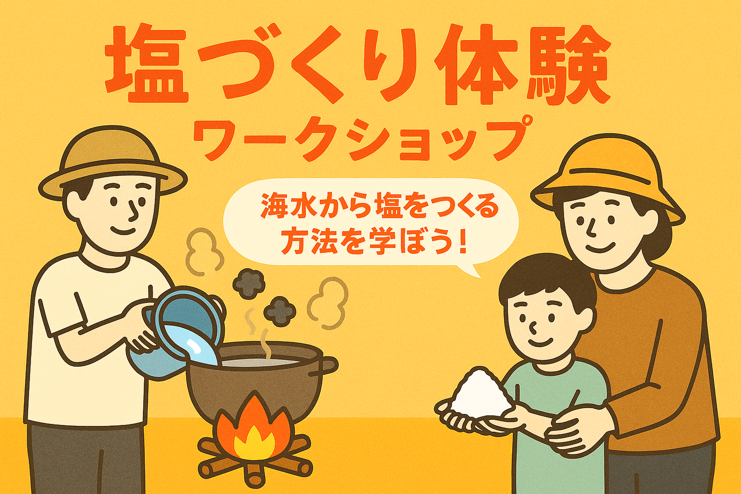 【8月6日】塩づくり体験ワークショップ