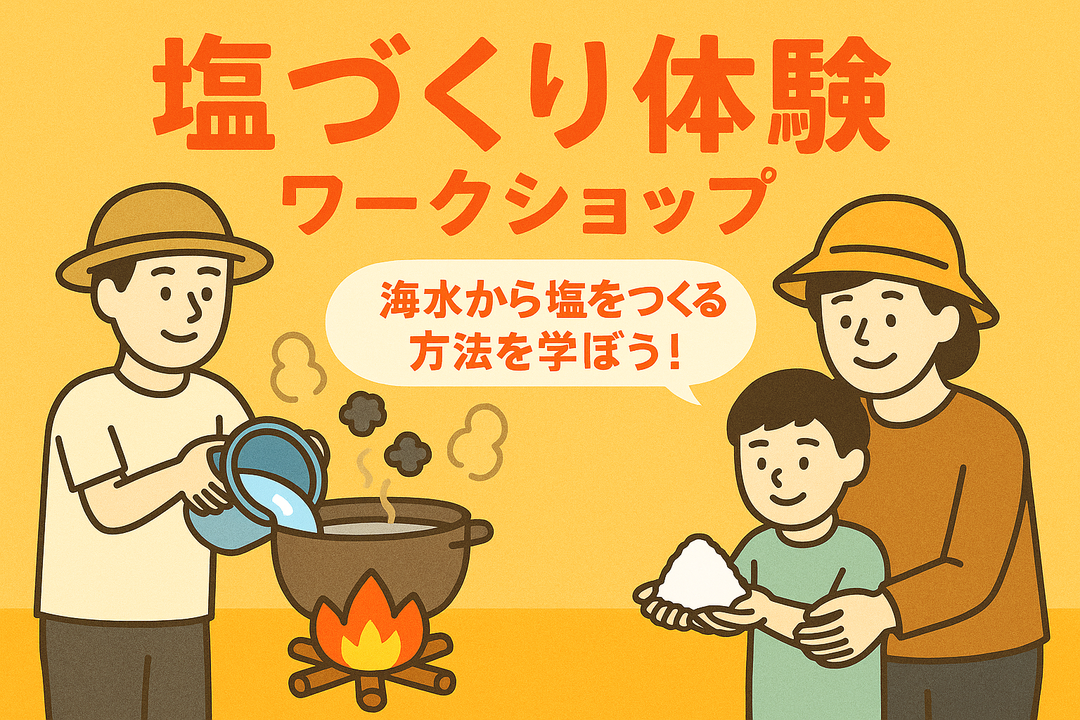 【8月6日】塩づくり体験ワークショップ