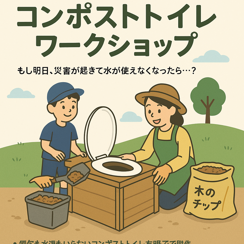 【1月24日】コンポストトイレをつくって学ぶ循環と防災ワークショップ
